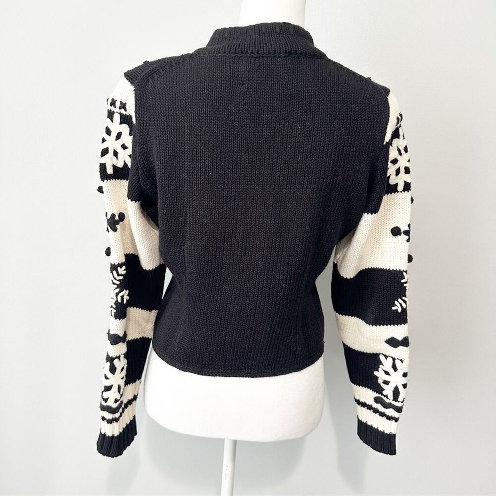 Michael Simon Cache Vintage Snowflake Sweater Siz… - image 3
